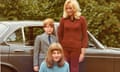 Spencer with Diana and their nanny Mary Clarke before his first term at Maidwell Hall in 1972.