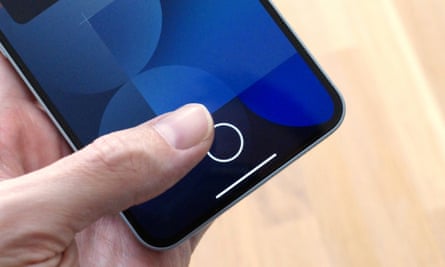 The fingerprint scanner of the Nothing Phone 3a Pro.