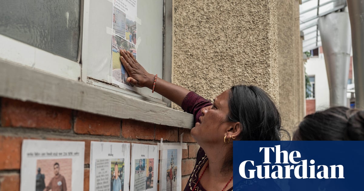 ‘Their whole village has disappeared’: frantic hunt for survivors in Kathmandu hospital