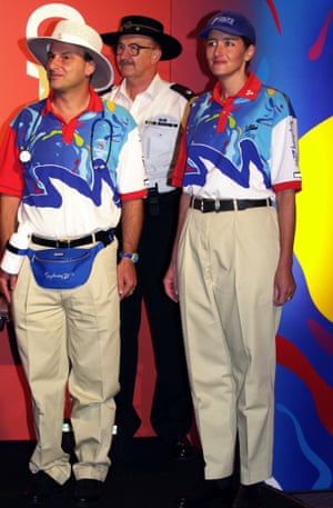 The launch of the Sydney Olympics Workforce 2000 uniforms to be worn by the 50,000 volunteers and staff at the Sydney Olympic and Paralympic Games. The uniforms were produced by Australian company Bonds. 14 February 2000