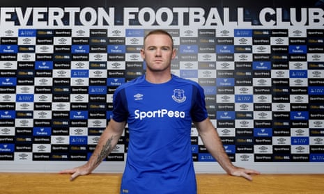 **BESTPIX** Everton Unveil New Signing Wayne Rooney<br>HALEWOOD, ENGLAND - JULY 8: (MINIMUM FEES APPLY - MINIMUM PRINT/BROADCAST FEE OF 150 GBP, ONLINE FEE OF 75 GBP, OR LOCAL EQUIVALENT) (EXCLUSIVE COVERAGE) New Everton signing Wayne Rooney poses for a photo at USM Finch Farm on July 8, 2017 in Halewood, England. (Photo by Tony McArdle/Everton FC via Getty Images) **BESTPIX**