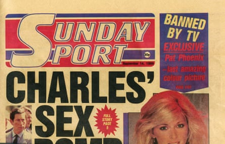 Front cover of the first issue of the Sunday Sport