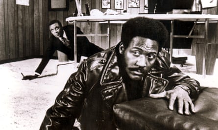 Roundtree alongside Moses Gunn in Shaft.