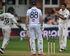 England v Pakistan: second men’s cricket Test, day three – live updates