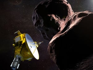 Artist’s impression of the New Horizons spacecraft encountering Ultima Thule