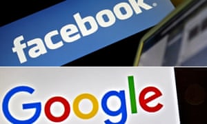 Facebook and Google logos