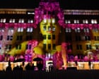 From a waterfall cube to a field of mushrooms: Vivid Sydney 2026 – in pictures