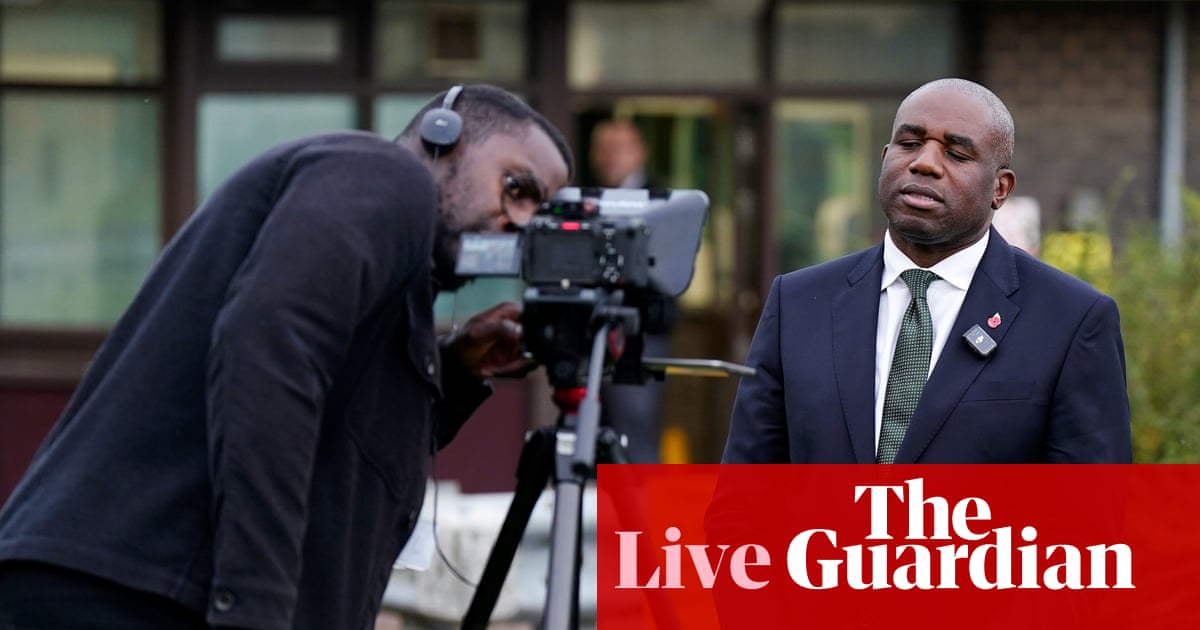 Minister defends David Lammy and says ‘broken system’ to blame for prisoner releases – UK politics live