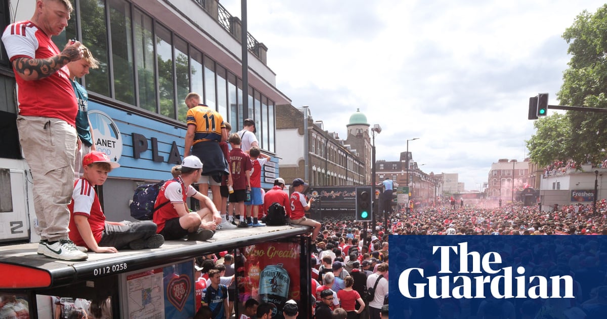 Sixteen people arrested and 75 rescued from height during Arsenal bus parade Sixteen people arrested and 75 rescued from height during Arsenal bus parade