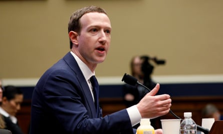 Facebook’s CEO, Mark Zuckerberg, testifies before Congress in 2018.