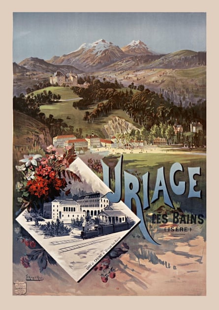 Vintage travel poster for Uriage-les-Bains, France