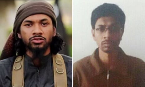 Australian Isis recruiter Neil Prakash before and after his arrest by Turkish border guards.