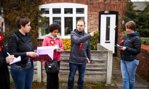 Stephane Savary and team campaigning in Altrincham.