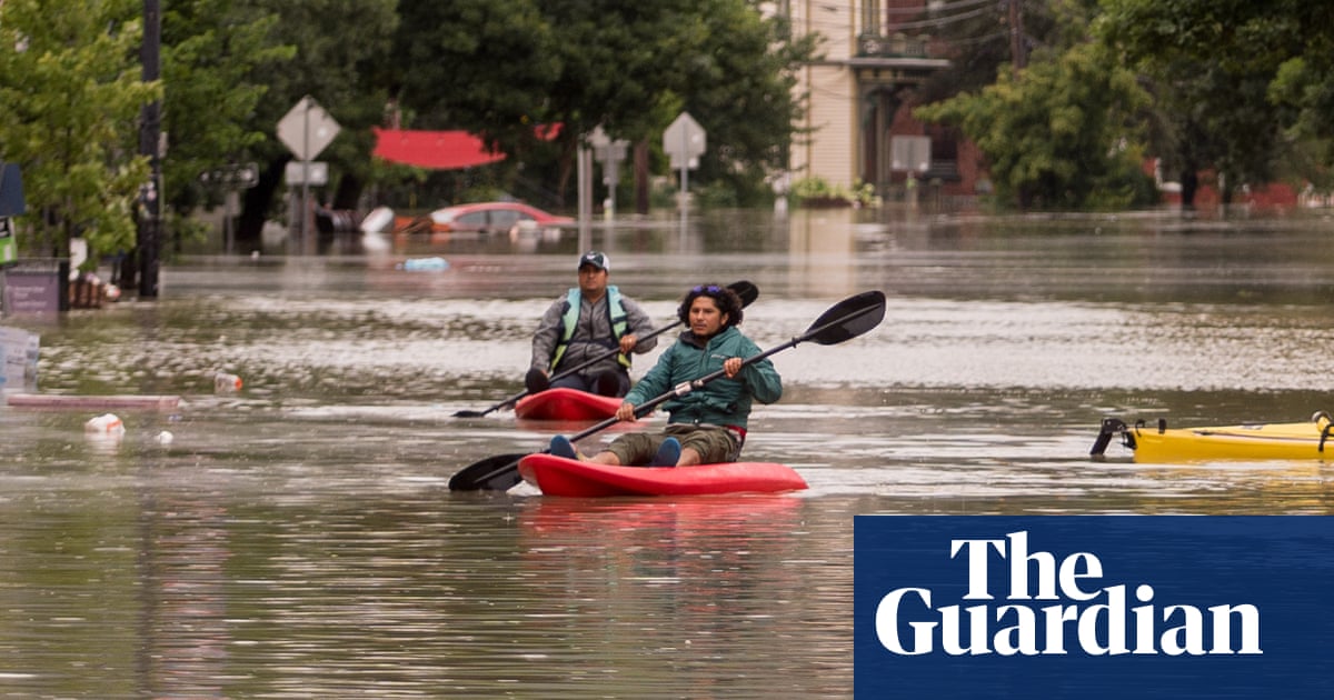 Trump’s EPA carefully explaining that greenhouse gases aren’t dangerous while the background slowly catches fire.