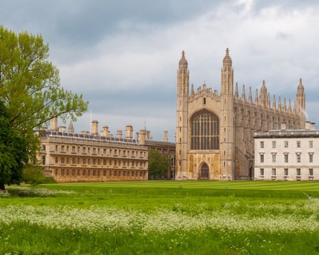 Kings College, Cambridge, viewed from the backs.