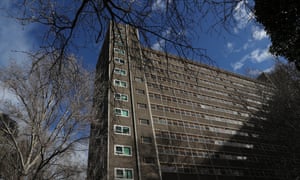 The Albert Street public housing tower in North Melbourne.