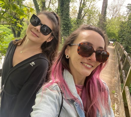 The pair on a spring walk in Northamptonshire.