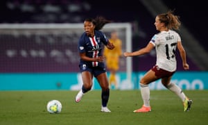 PSG’s Grace Geyoro in action during her team’s 2-1 win over Arsenal in the quarter-finals.