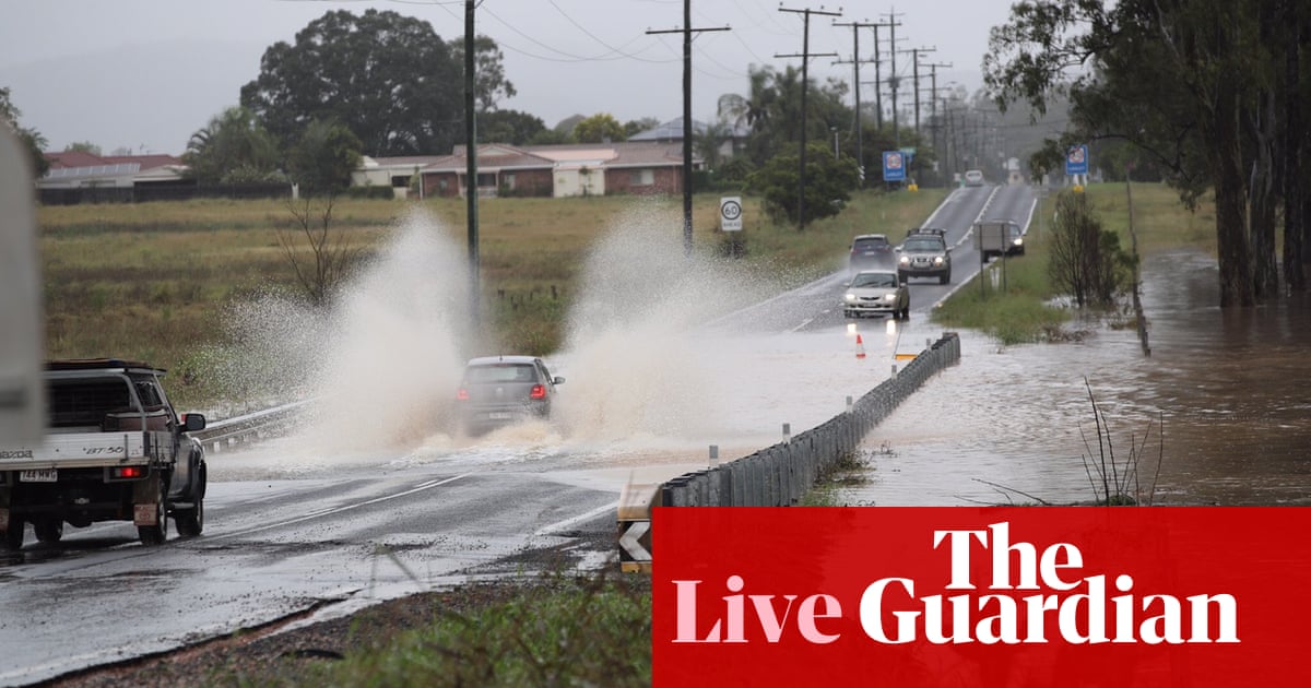 Queensland floods live: ‘evolving situation’ in south-east Qld flooding with more heavy rain and severe weather forecast
