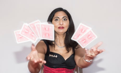 Goldie Puricelli performs a unique form of conjuring combining sleight-of-hand with British Sign Language.