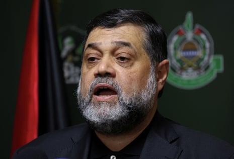 Hamas official Osama Hamdan speaks during a press conference in Beirut in May 2024.