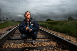 Stacey Corcoran is an electrician at the Nippon Sharyo railcar manufacturing facility in Rochelle, Illinois, building trains for more than 20 years.‘To me, it’s not just a job. Doing the electrical work, it’s like putting art together. You want it to be flawless and beautiful. I’m only 4ft 4in, I build trains, and I’m a girl. What more proof do you need?’