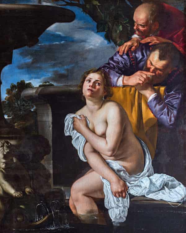 Evidence of trauma … Susanna and the Elders by Gentileschi.