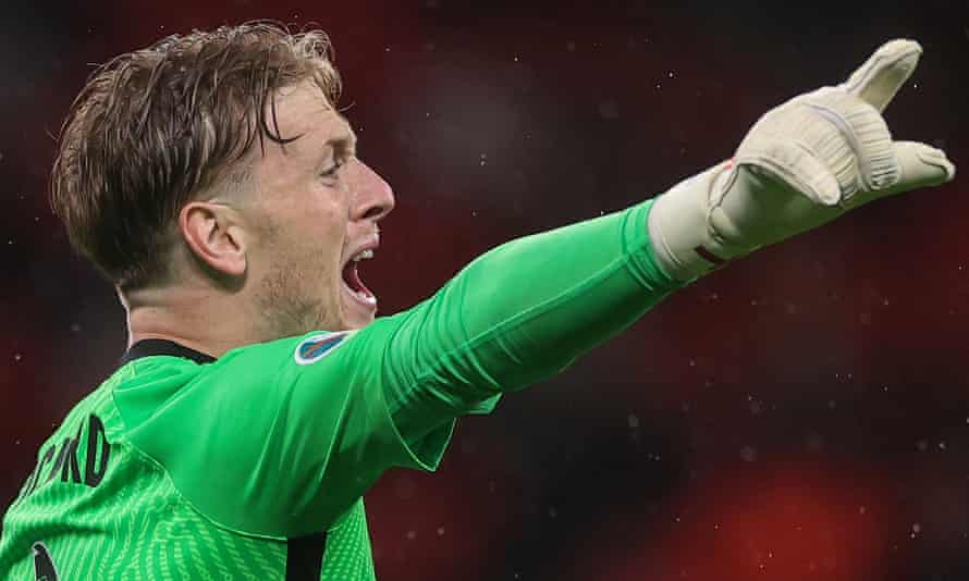 Jordan Pickford’s skills in communication and organisation are important to England.