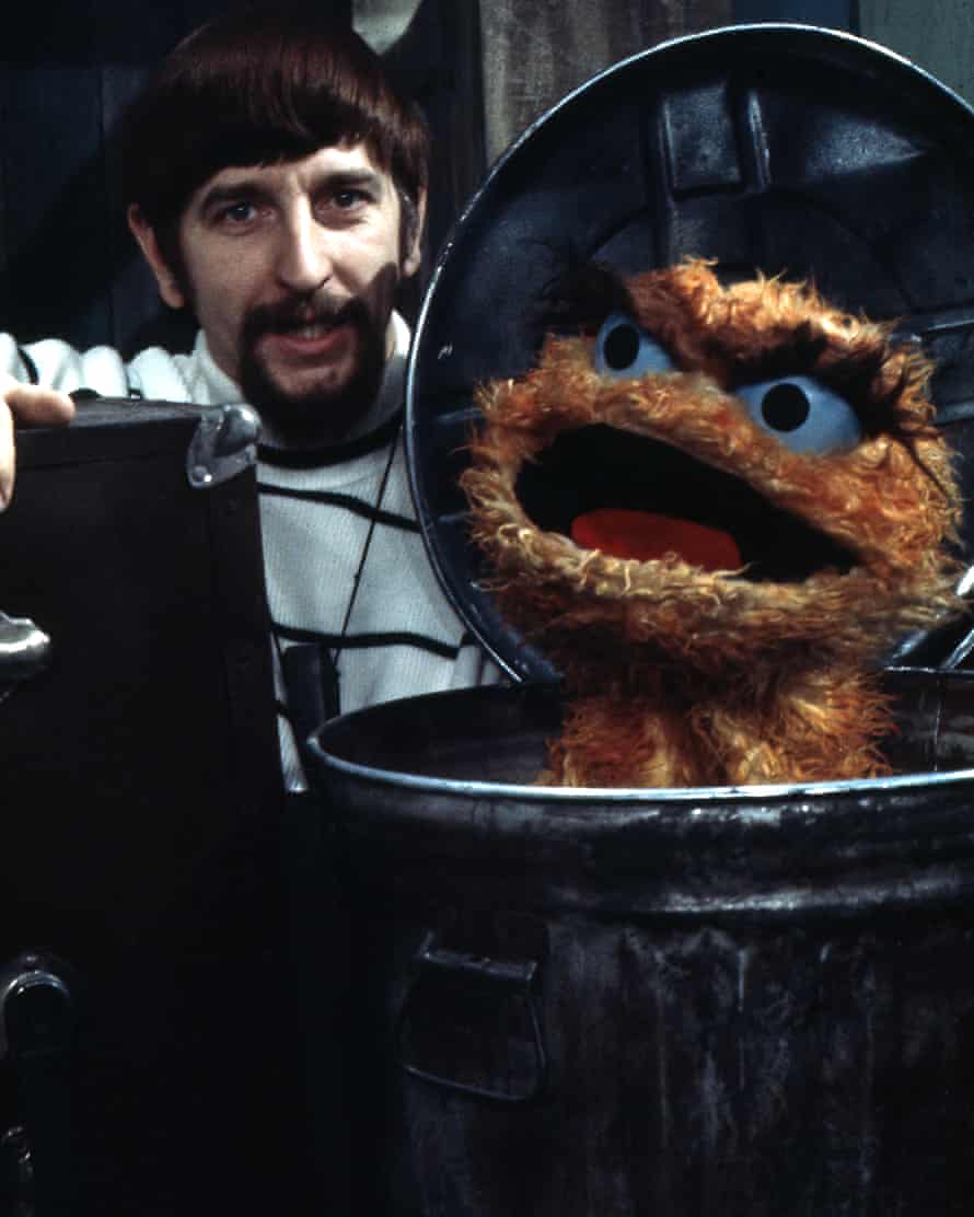 Spinney with Oscar the Grouch.  Henson wanted Oscar to be purple, but TV cameras couldn't handle the shade.  In the second season, Oscar became green.