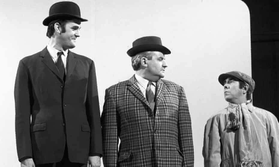 John Cleese, Ronnie Barker and Ronnie Corbett in The Class Sketch in Frost on Sunday, 1970