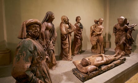 Terracotta statues by Early Renaissance sculptor Niccolo dell’Arca