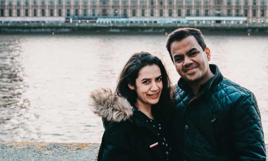 Vishav and Shivani at their wedding ceremony in London on 10 April 2021