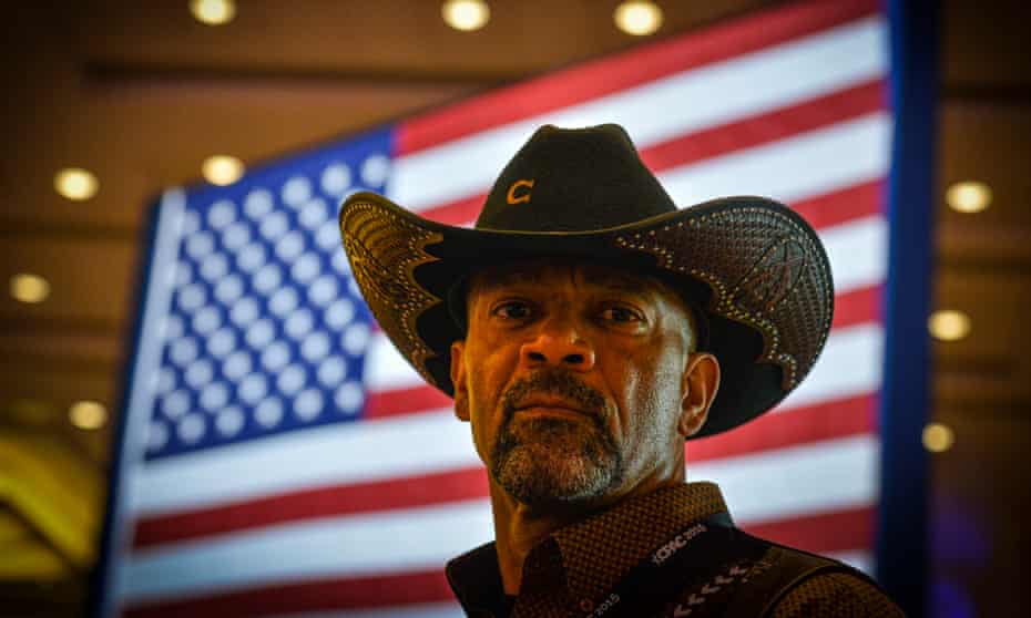 David Clarke Jr, sheriff of Milwaukee County, Wisconsin, is a self-described ‘Trumpster’ who was in the running to be homeland security secretary.