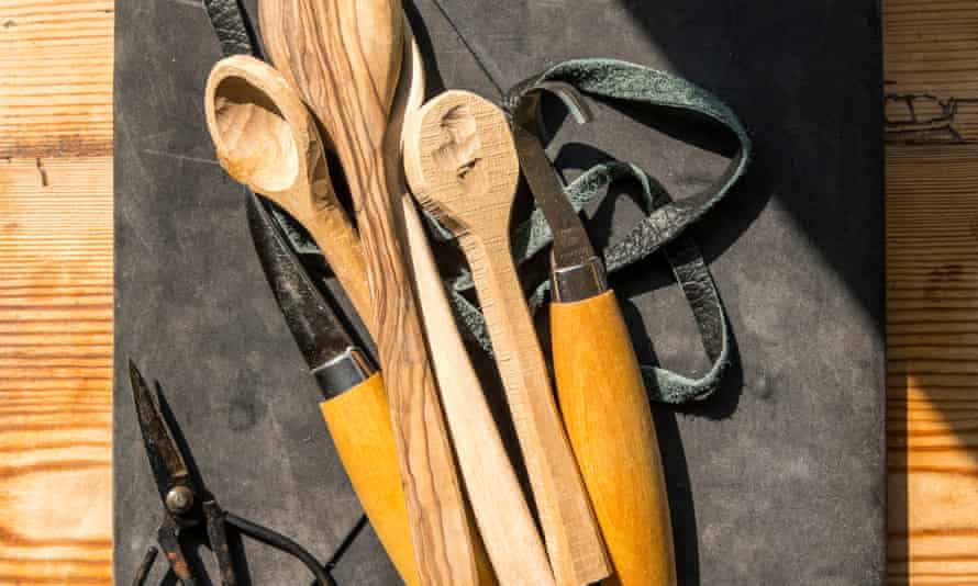 Wooden tools.