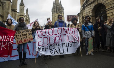Student bodies have sought to initiate change themselves in recent years, with campaigns such as #RhodesMustFall at the University of Oxford.