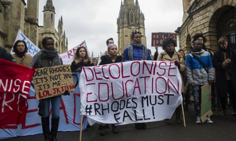 In March 2016, students at Oxford University called for the removal of a statue of Cecil Rhodes and for education to be decolonised.
