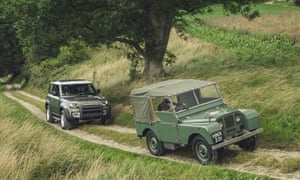 The new Land Rover Defenderalongside its predecessor. Jaguar Land Rover has suspended production at its UK factories