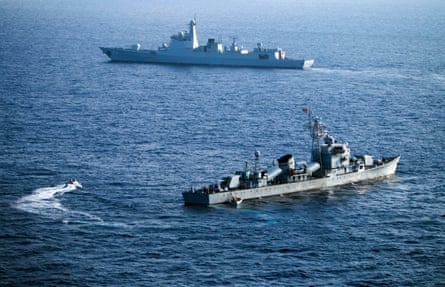 China’s South Sea Fleet takes part in drills near the Paracel Islands in the South China Sea in May 2016.