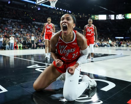 Aces star A’ja Wilson has been named the WNBA’s most valuable player for a record fifth time, becoming the first player in league history to win the award in three consecutive seasons.