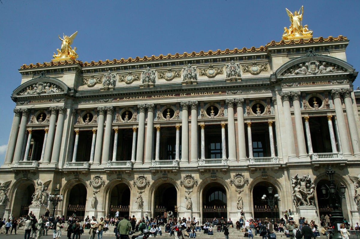 The Paris Garnier Opera 04 May 2004, the foyer of which was reopened following a year of restauration.