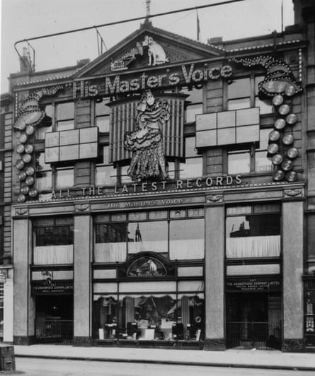 HMV at 363 Oxford Street in the mid-1920s.