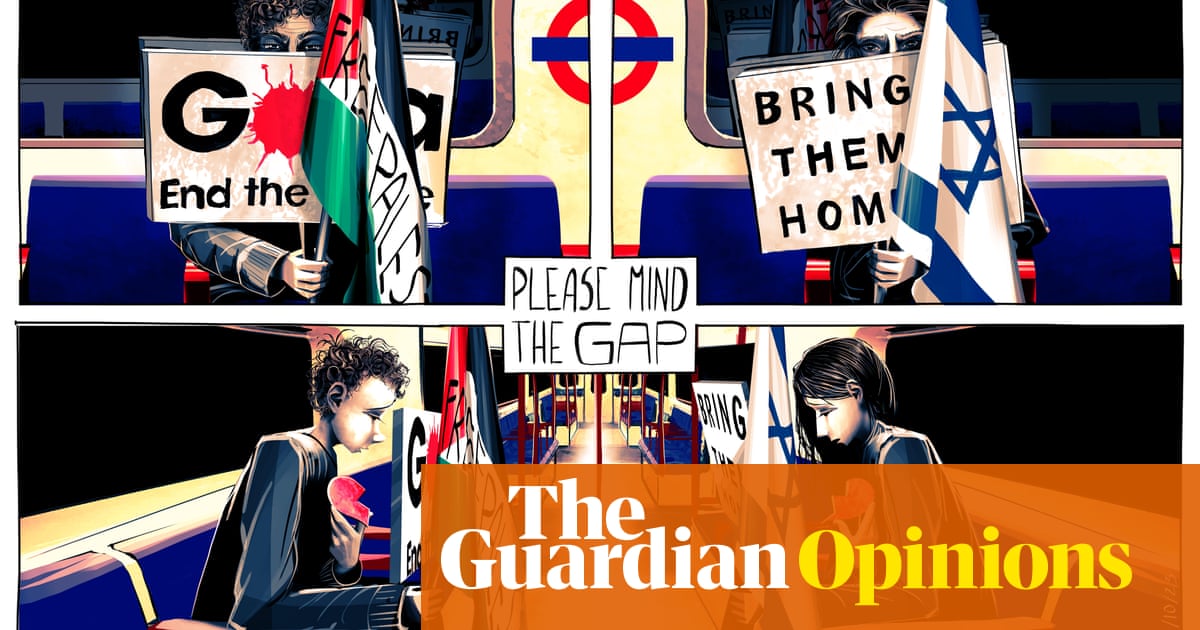 Ella Baron on London protests over the Israel-Hamas war – cartoon