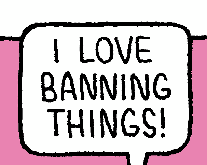 Tom Gauld on why a book should be banned – cartoon
