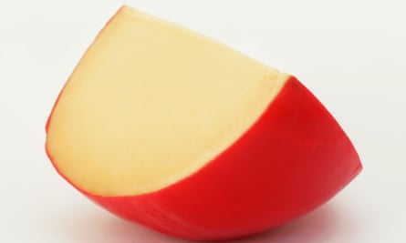 A wedge of Edam cheese