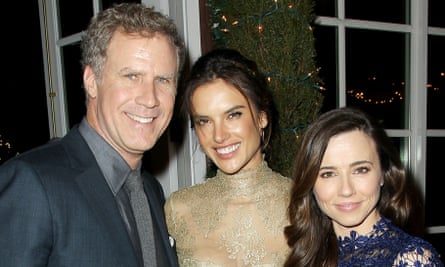 Father’s day: at the premiere of Daddy’s Home with co-stars Alessandra Ambrosio and Linda Cardellini.