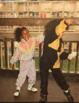 Joanne Marsden’s children, Levene and Marcus, on the estate in 1990.
