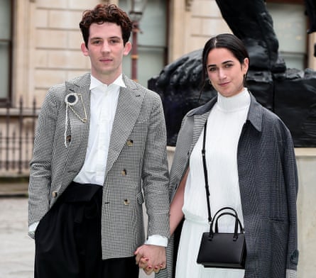 Josh O’Connor and partner Margot Hauer-King attend the Royal Academy of Arts Summer exhibition preview at Royal Academy of Arts on June 04, 2019 in London, England