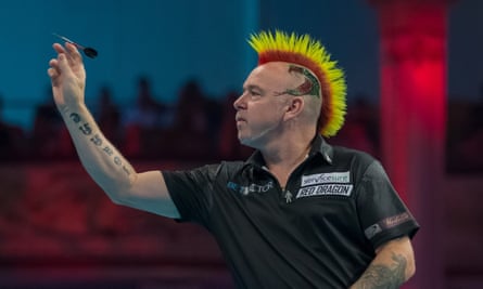 Peter Wright during the BetVictor World Matchplay semi-final.