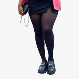 Snag 50 denier black tights.