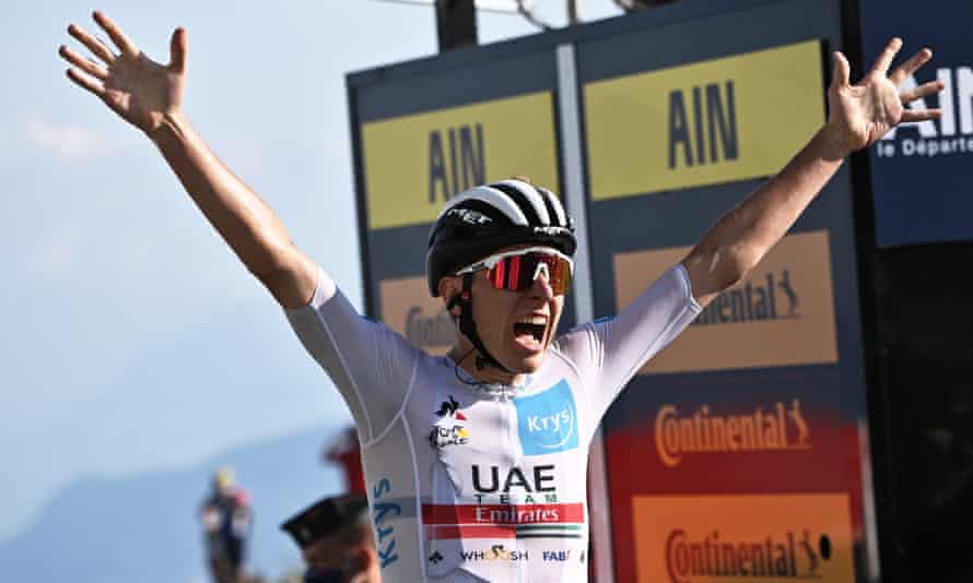 Tour De France Tadej Pogacar Wins Stage 15 As Egan Bernal Hits The Skids Tour De France 2020 The Guardian